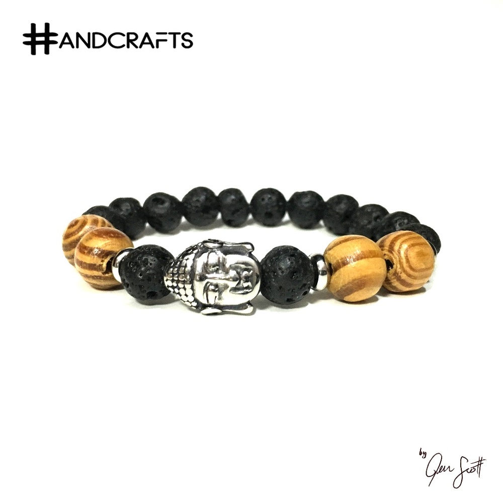 Stainless Steel Buddha Bead Oil Diffuser Bracelet
